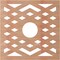 Ekena Millwork Chevron Wood Fretwork Pierced Ceiling Medallion, Cherry, 32"OD x 8 1/4"ID x 3/8"T CMWP32X32X0375CHCH - alternate 2